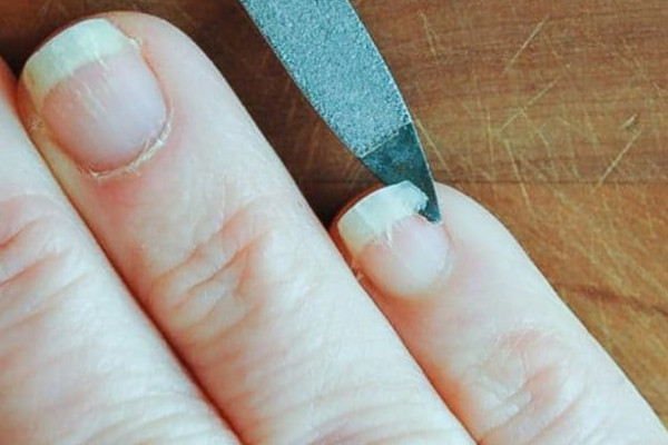 Remove Any Broken Nail Pieces